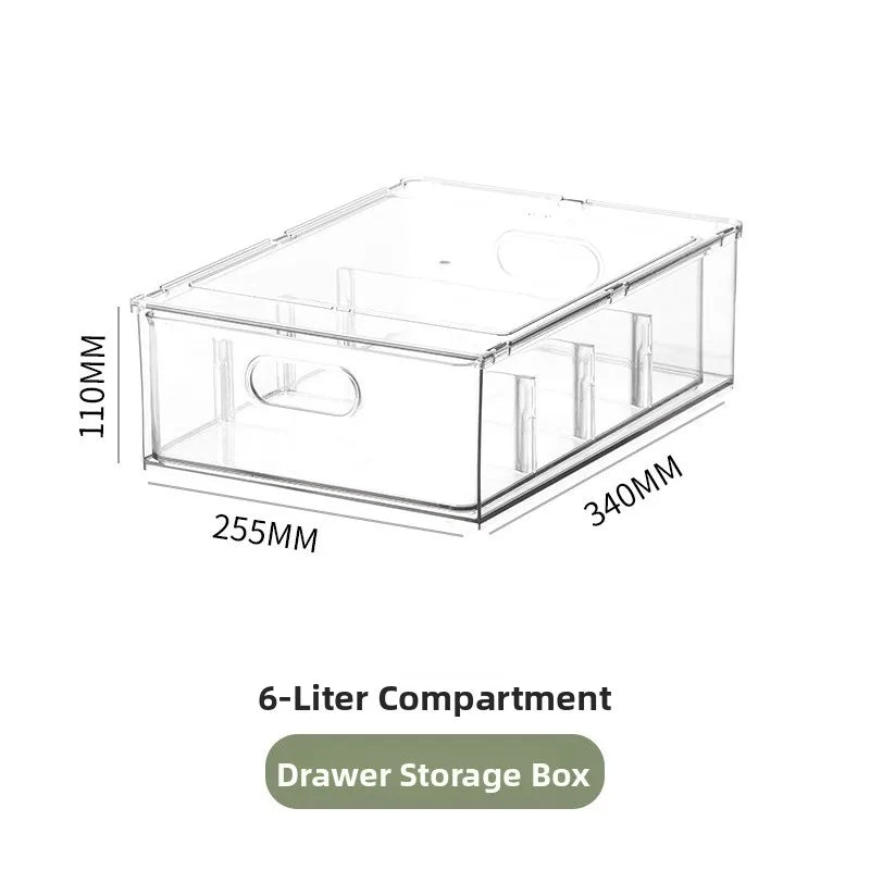 Caja de almacenamiento para refrigerador Der Sle, organizador para huevos, contenedor para conservación, caja de subpaquete de congelación, caja de plástico para alimentos