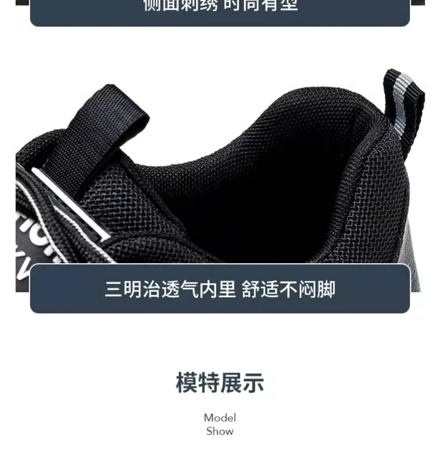 Safety Shoes Lightweight Breathable Steel Toe Anti Smash Puncture Proof Kevlar Soft Sole Insulated Work Sneakers for Men Women