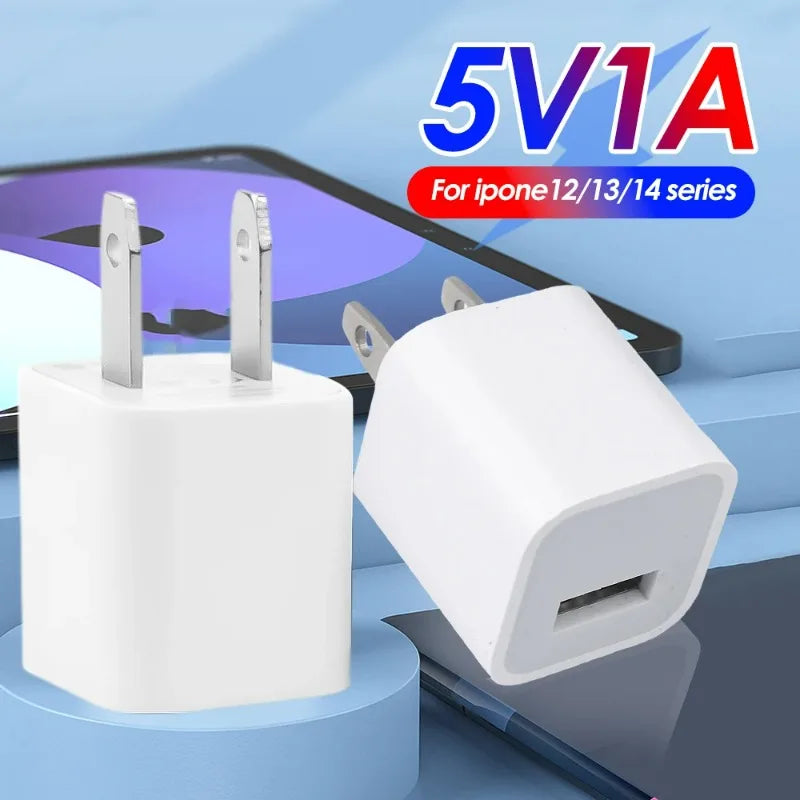Cargador de teléfono de carga rápida USB para Apple iPhone 14, 13, 12 Pro Max, 11 Plus, adaptador de cargador de pared con enchufe estadounidense, adaptador de corriente para teléfono celular