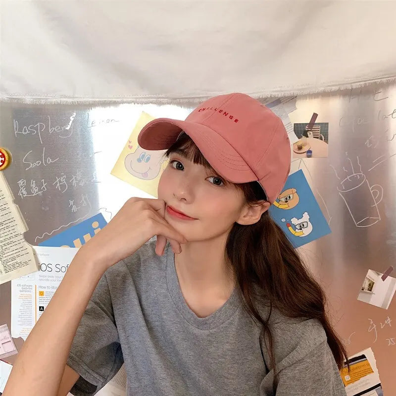 Gorra de béisbol con letras bordadas para mujer, primavera, verano, exterior, protección solar, unisex, gorra deportiva informal de hip hop para hombre