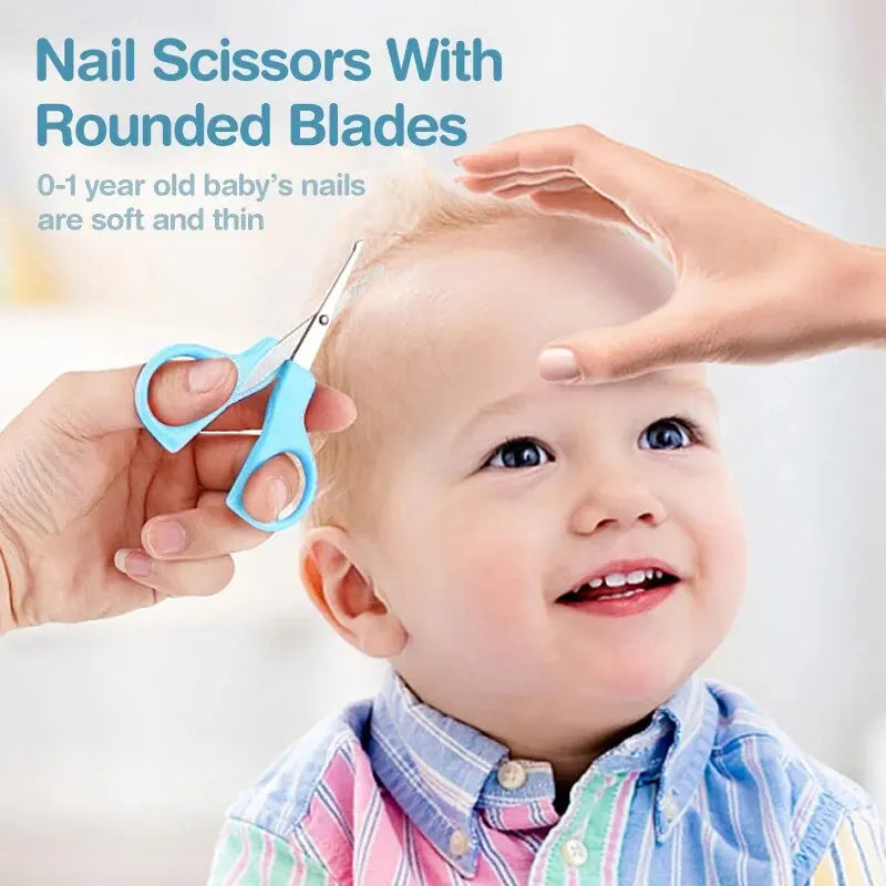 Kit de cuidado diario para uñas y cabello de bebés recién nacidos, 10 piezas, cepillo de aseo para niños, peine y cortaúñas seguro, juego de regalo para bebés.