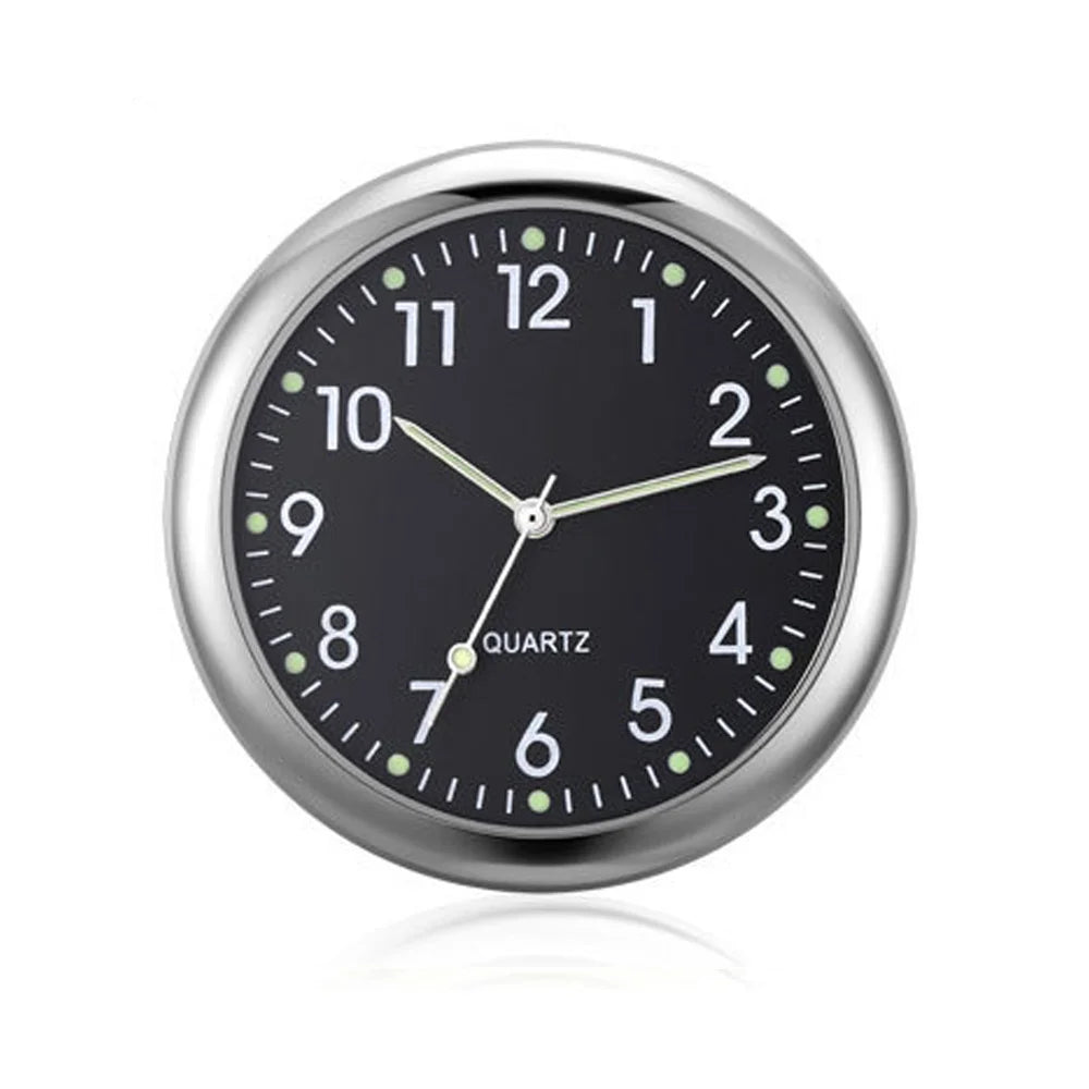 Reloj de coche luminoso, miniautomóviles, reloj digital adhesivo interno, relojes mecánicos de cuarzo, adorno para coche, accesorios para coche, regalos.