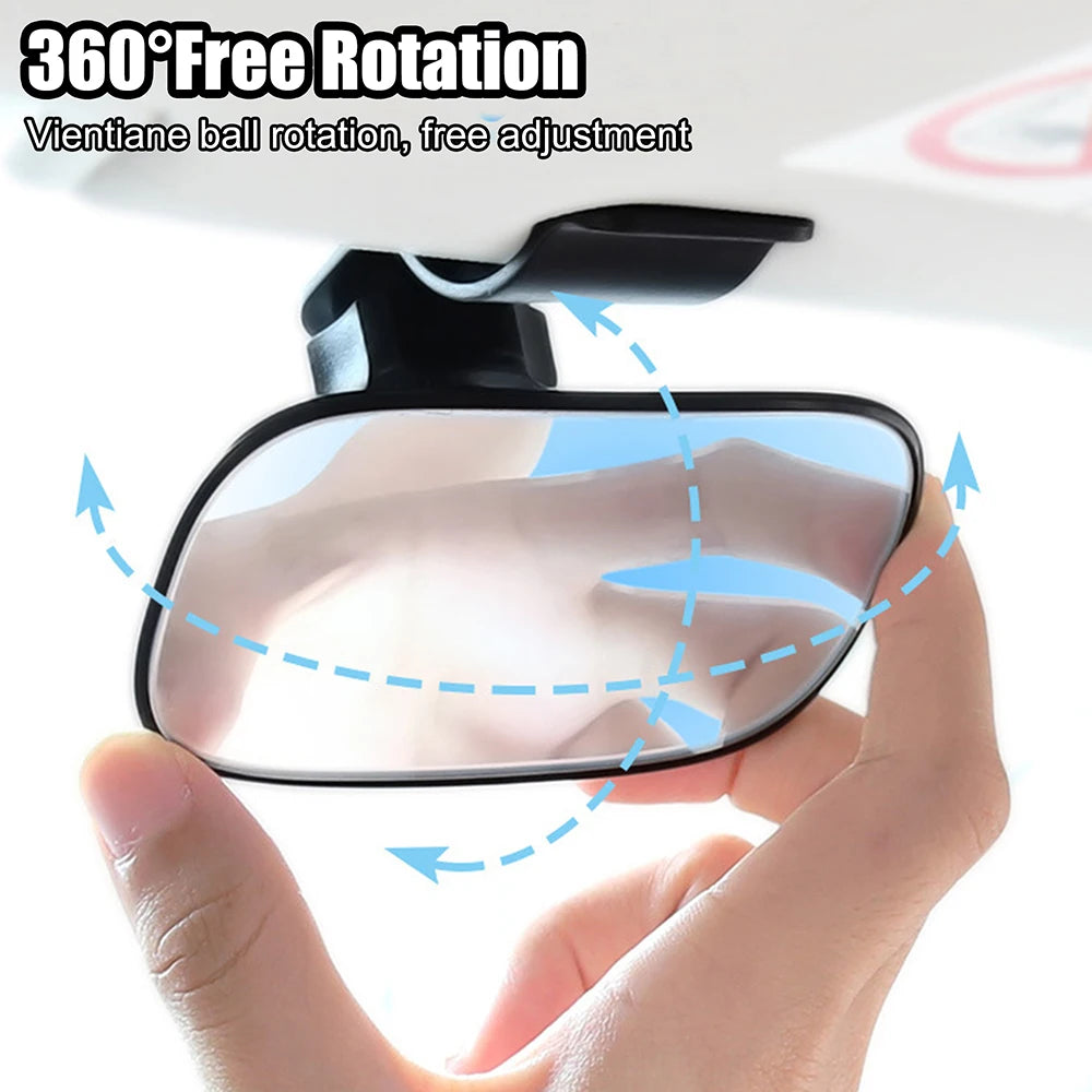 Espejo retrovisor de seguridad para bebé con clip para interior de coche, espejo de maquillaje, abrazadera para respaldo de asiento, adorno para coche, accesorios para coche