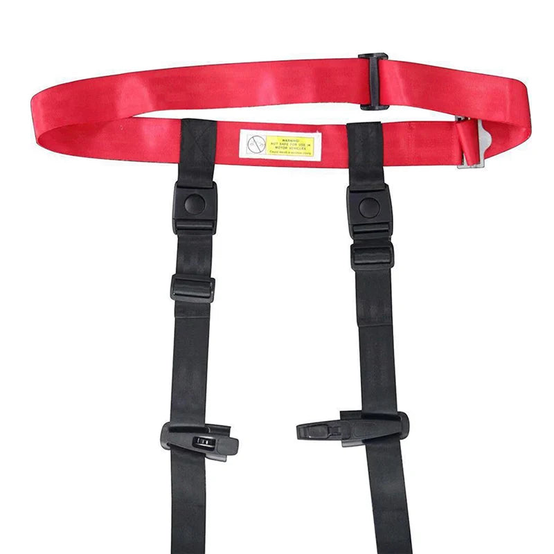 Arnés de seguridad para niños para viajes en avión, sistema de sujeción con arnés de seguridad, fácil de instalar, cinturón de seguridad ajustable para niños.