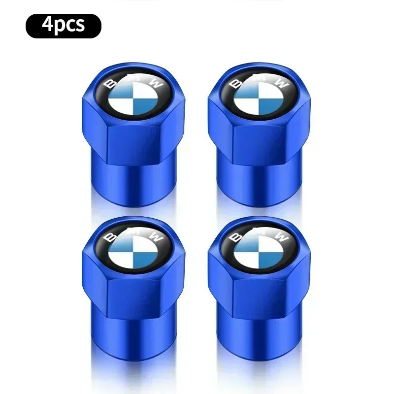 4 tapas de válvula de aire de metal para neumáticos de coche, cubiertas de vástago para BMW E36, E39, E46, E60, E90, E90, F10, F30, G20, G21, G30, G11, F15, X5, accesorios.
