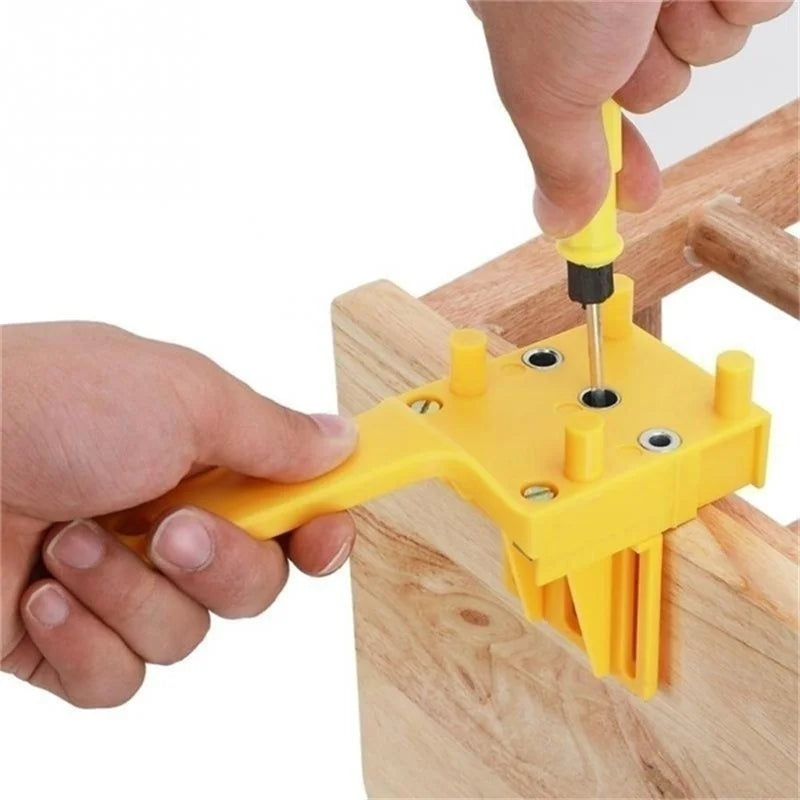 Herramienta para trabajar la madera, guía de taladro de mano, sierras de corona, brocas, localizador de perforación, localizador de agujeros rectos, abrazadera de esquina de carpintero