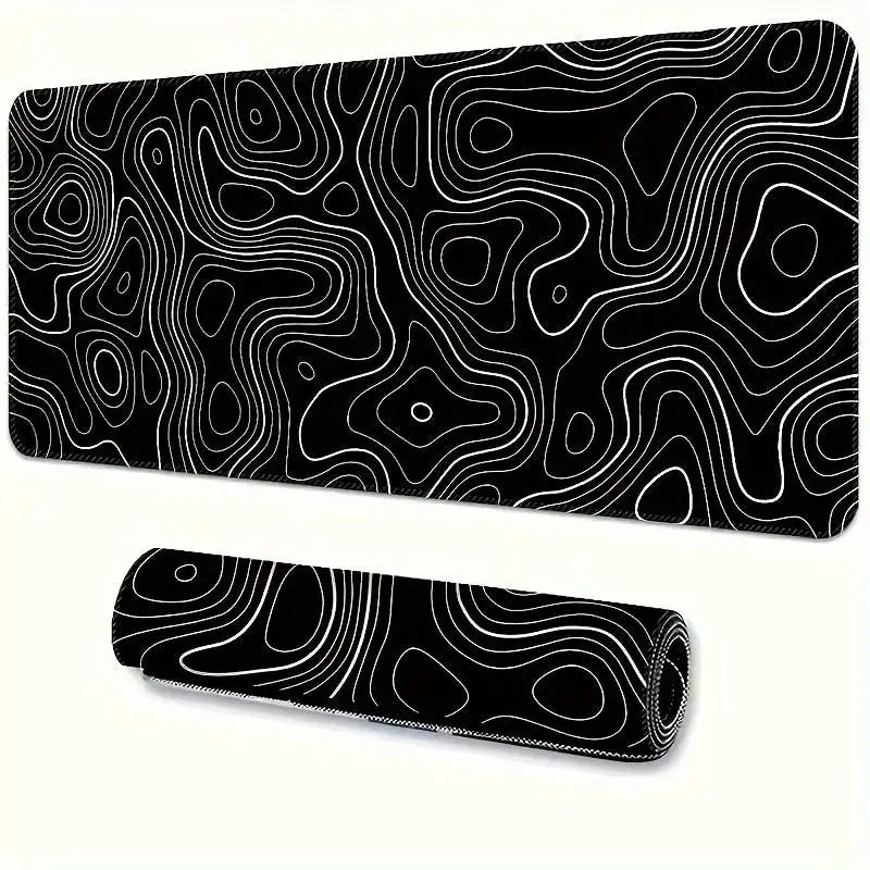 Alfombrilla de ratón grande para teclado y ratón, alfombrilla de escritorio de goma antideslizante para juegos, alfombrilla de ratón para portátil