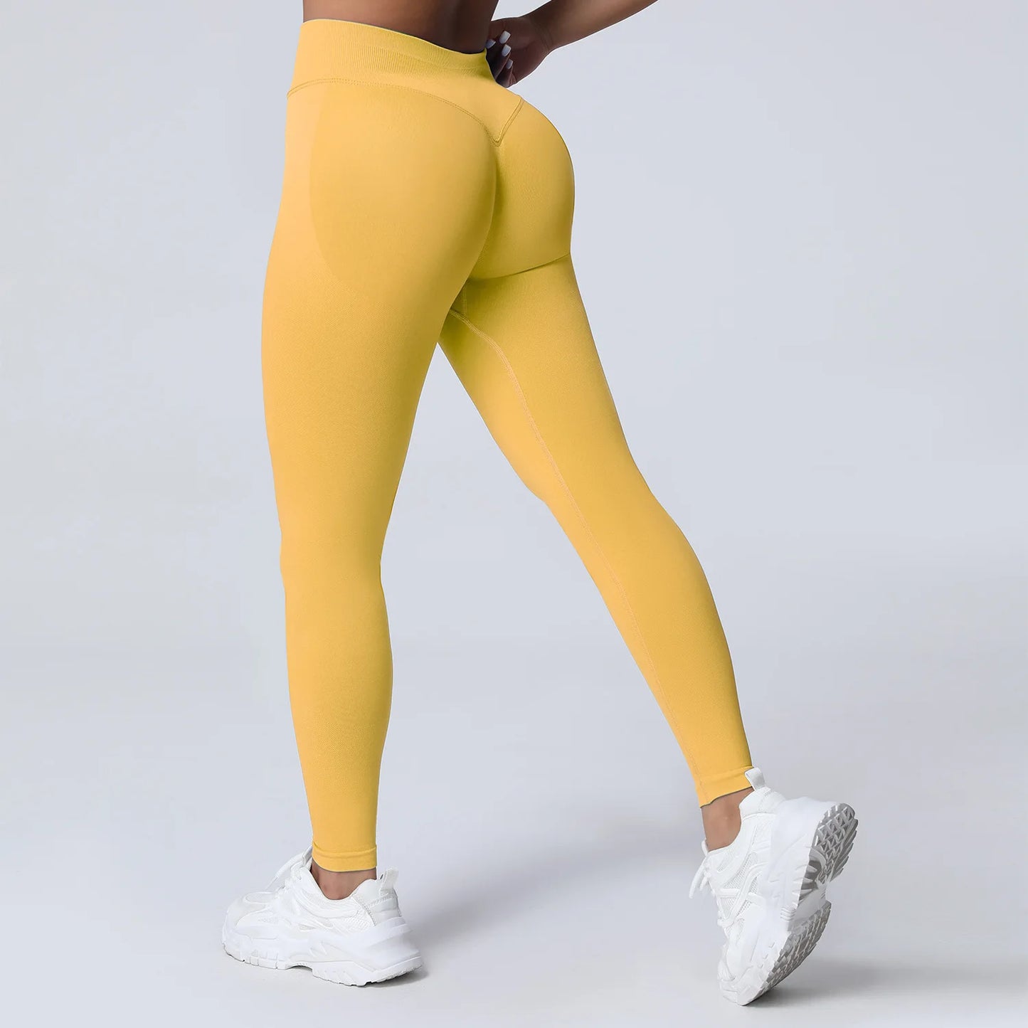 Pantalones de yoga VEQKING Scrunch Butt para mujer, leggings deportivos sin costuras, cintura baja, mallas de gimnasio, pantalones de entrenamiento cálidos de secado rápido para otoño.