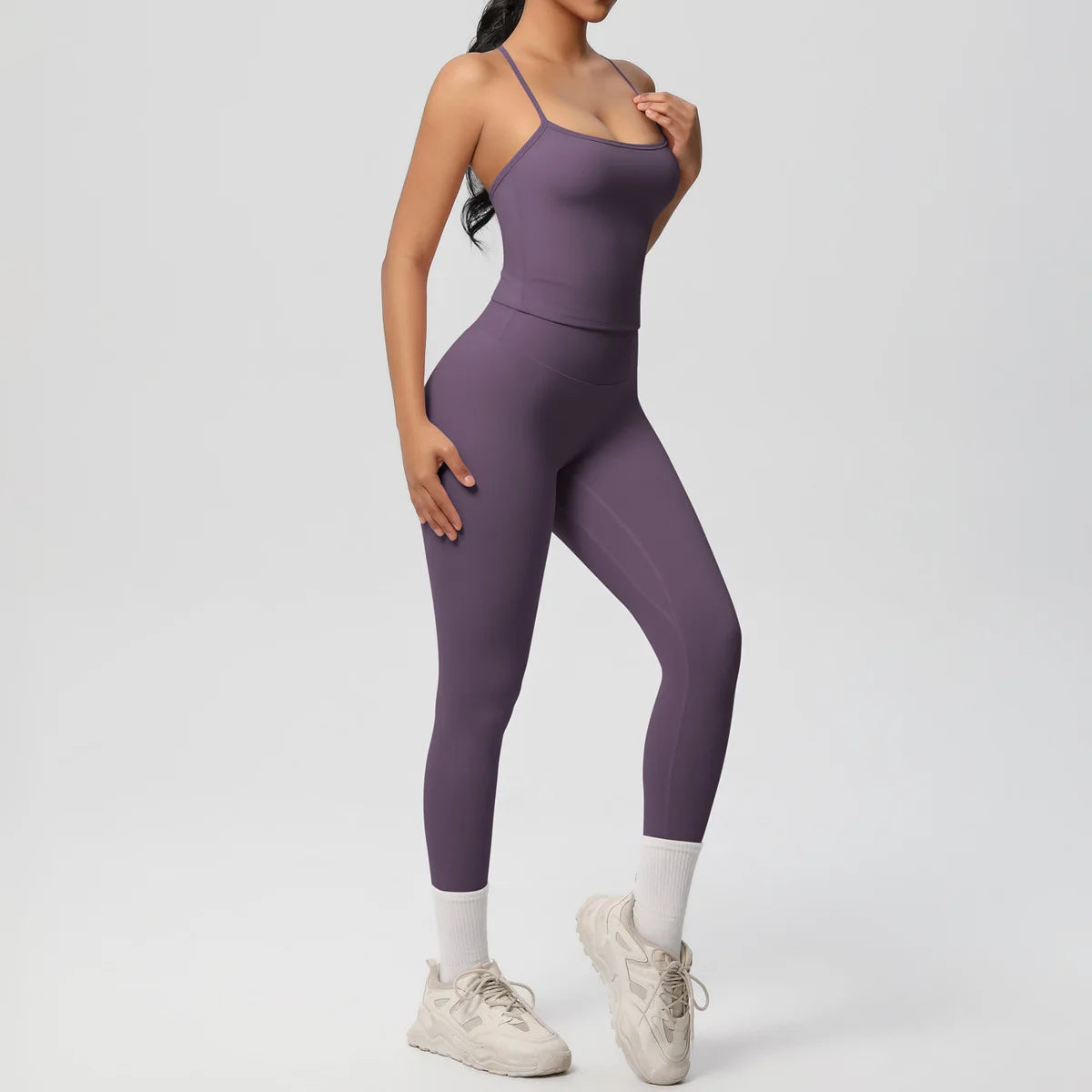 Conjunto de Ropa de Yoga para Mujer, Traje Deportivo, Ropa de Entrenamiento, Chaleco Deportivo sin Mangas, Conjunto de Gimnasio, Mono de Entrenamiento, Ropa Interior Deportiva, Ropa Deportiva