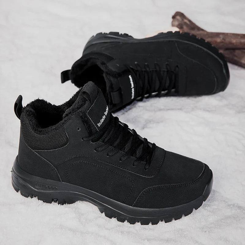 YRZL - Botas de senderismo de invierno para hombre, impermeables, antideslizantes, con aislamiento térmico, cálidas y cómodas, para exteriores, botas de nieve