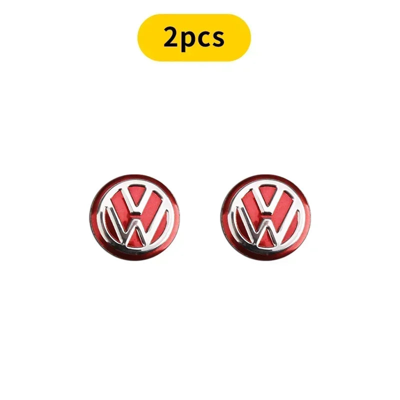 Pegatinas para llave remota de coche de 14 mm, emblema, accesorios de estilo para Volkswagen MK7 MK6 MK5 Ibiza Leon FR 2 Aztec Golf-4 5 6 7 Passat