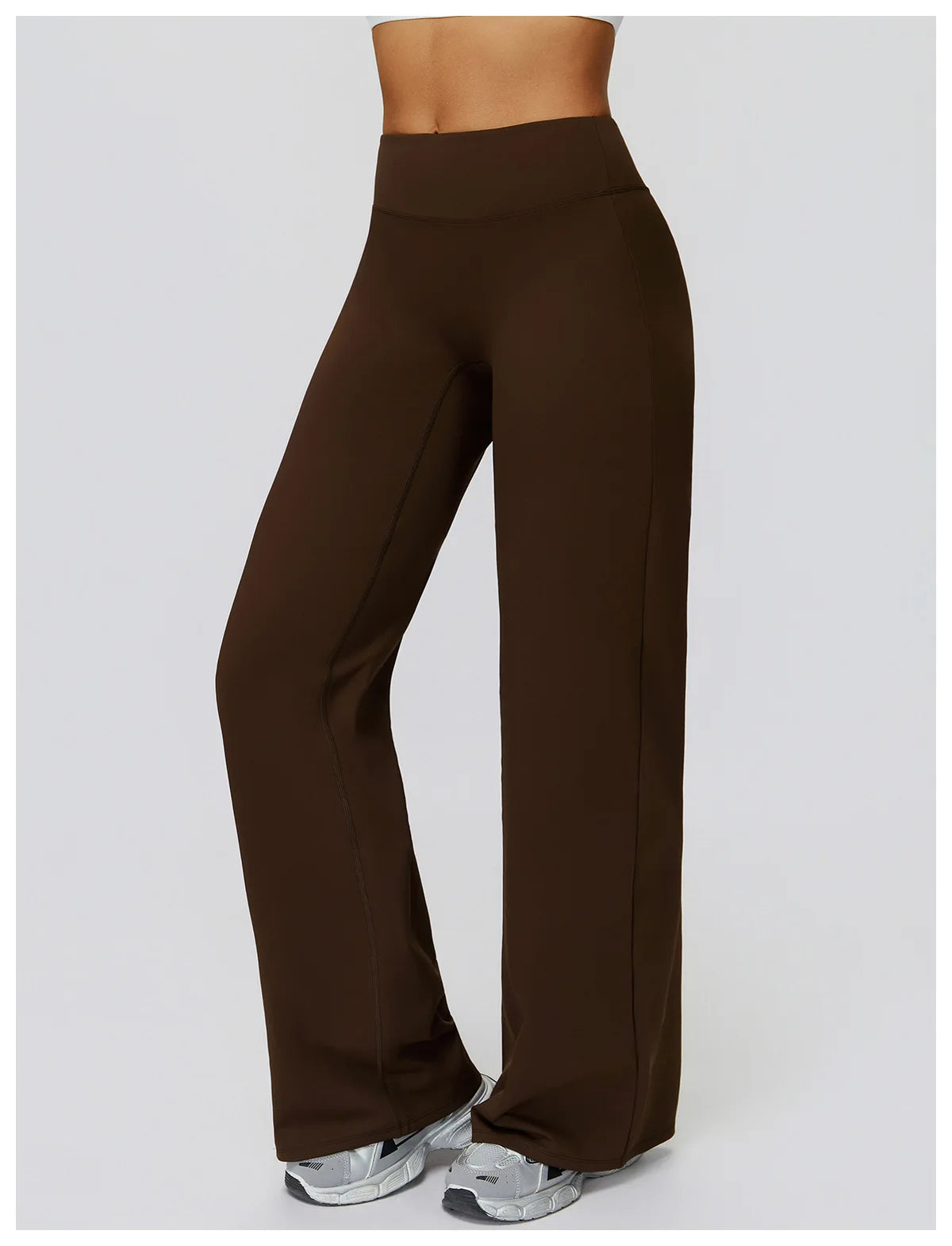 Women High Waist Wide Leg Pants Leggings Fitness Bell-bottoms Yoga Flared Leggings Push Up Gym Workout Flared Pants Sportswear