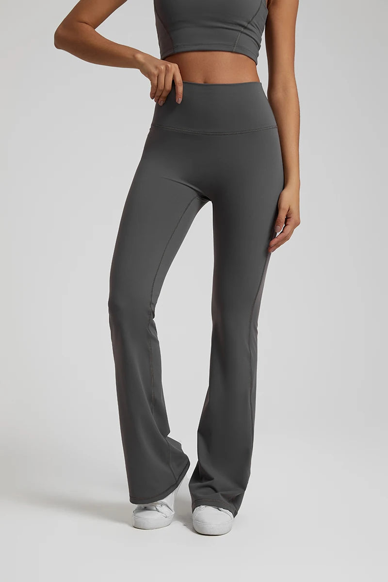 Buttery Soft High Waist Flare Leggings No Front Seam Workout Yoga Flared Pants Full Length Gym Sport Leggings Women Tights