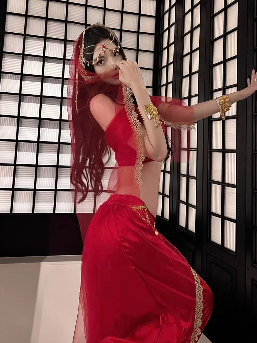 Role Playing Sexy Western Region Dancer Peacock Princess Greek Goddess Costume Hot Egyptian Indian Dancer Exotic Costume Stage