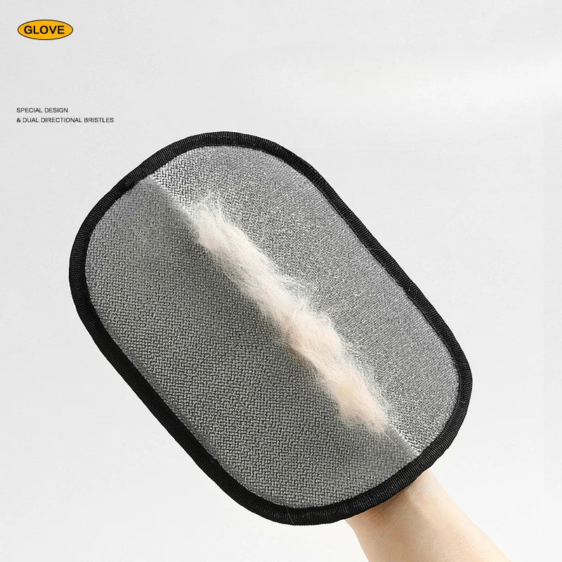 Guantes de depilación de mascotas de doble cara, reutilizables, para perros y gatos, guantes de limpieza estática para alfombras y muebles.