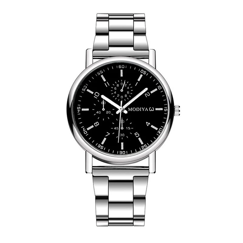 Relojes de moda para hombre, reloj deportivo informal de cuarzo con correa de acero para hombre, reloj Masculino