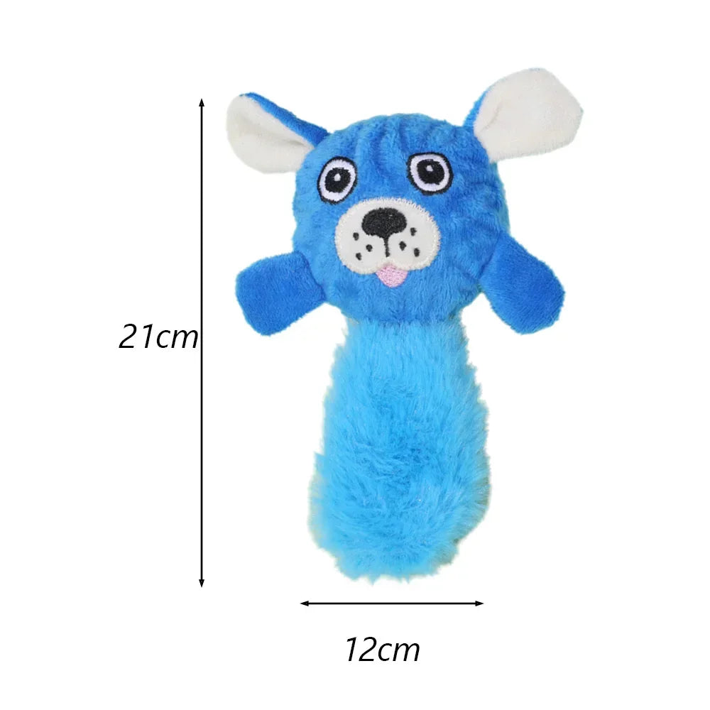 Juguete chirriante con forma de animales para perros pequeños, peluches, juguetes interactivos para masticar, accesorios para jugar con cachorros malteses.