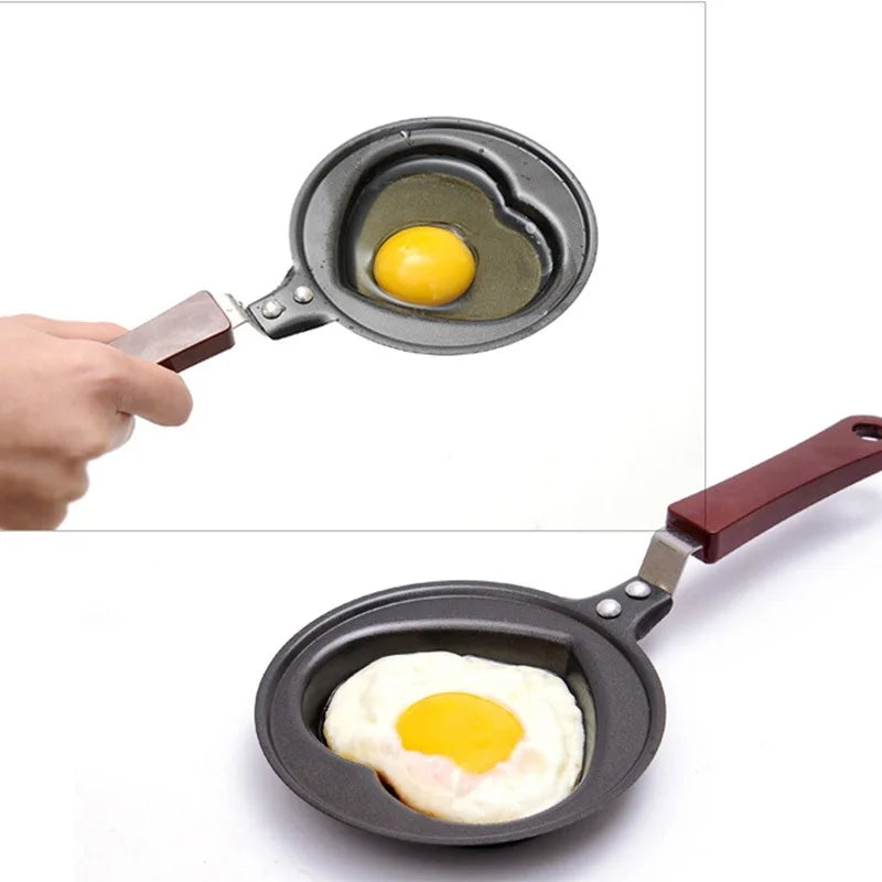 Mini sartén para tortillas, divertida sartén para desayuno con dibujos animados, sartén para panqueques, ollas antiadherentes, utensilios de cocina para el desayuno