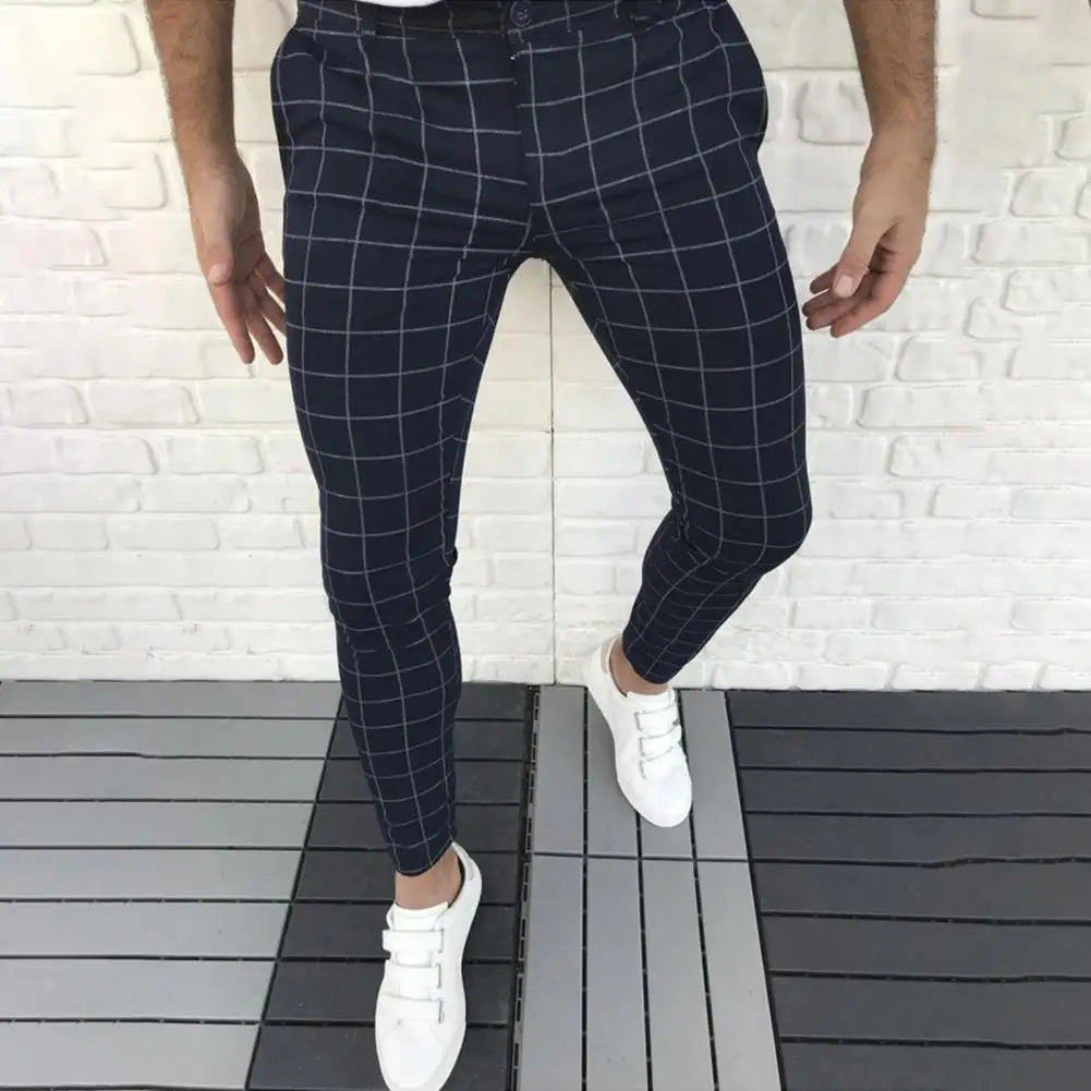 Bottoms  Popular Cool Mid-rise Pencil Pants Temperament Pencil Pants Mid Waist   Men Clothes
