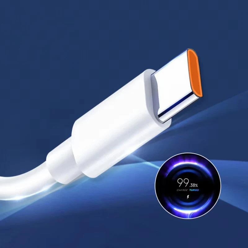 Cable USB tipo C de carga rápida turbo original Xiaomi de 120 W, 90 W, 67 W, 55 W, 33 W y 6 A para Mi 17, 15, 14 Pro, Redmi Note 15, 14 Pro+, Poco X7 y F7