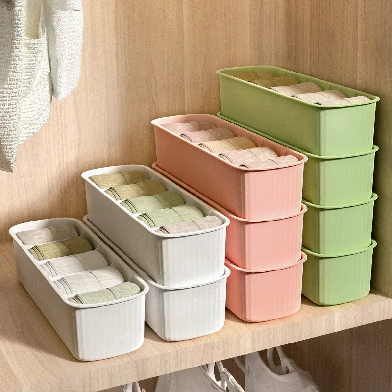 Caja de almacenamiento de calcetines, cajón organizador de calcetines, armario organizador para sujetadores, ropa interior, organizador de urticaria, organización de cajones