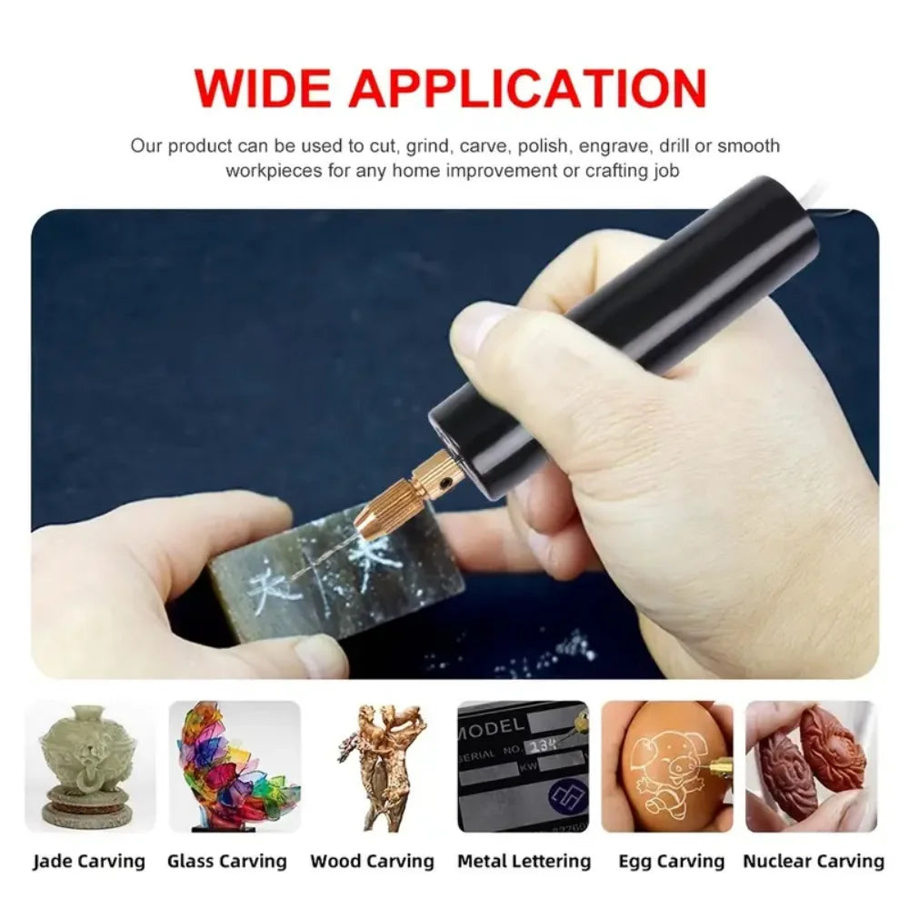 Mini taladro eléctrico de mano, bricolaje, USB, herramientas para resina epoxi, fabricación de joyas, artesanía en madera, grabado, pluma.