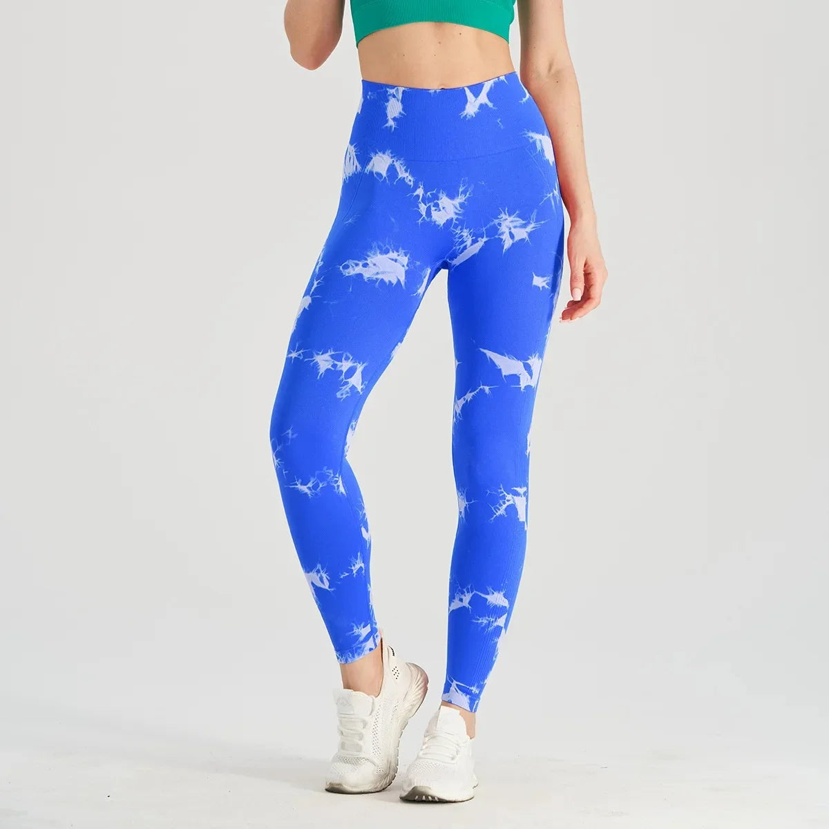 Pantalones de yoga sin costuras, gruesos, ajustados, de talle alto, deportivos, teñidos en lana, con efecto melocotón en los glúteos, largos y ceñidos, para hacer ejercicio.