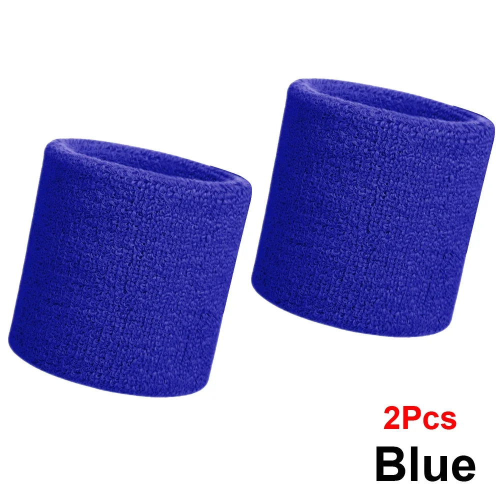 Pack de muñequeras deportivas multicolores únicas para baloncesto (negro, amarillo, blanco, azul, rosa, rojo y gris)