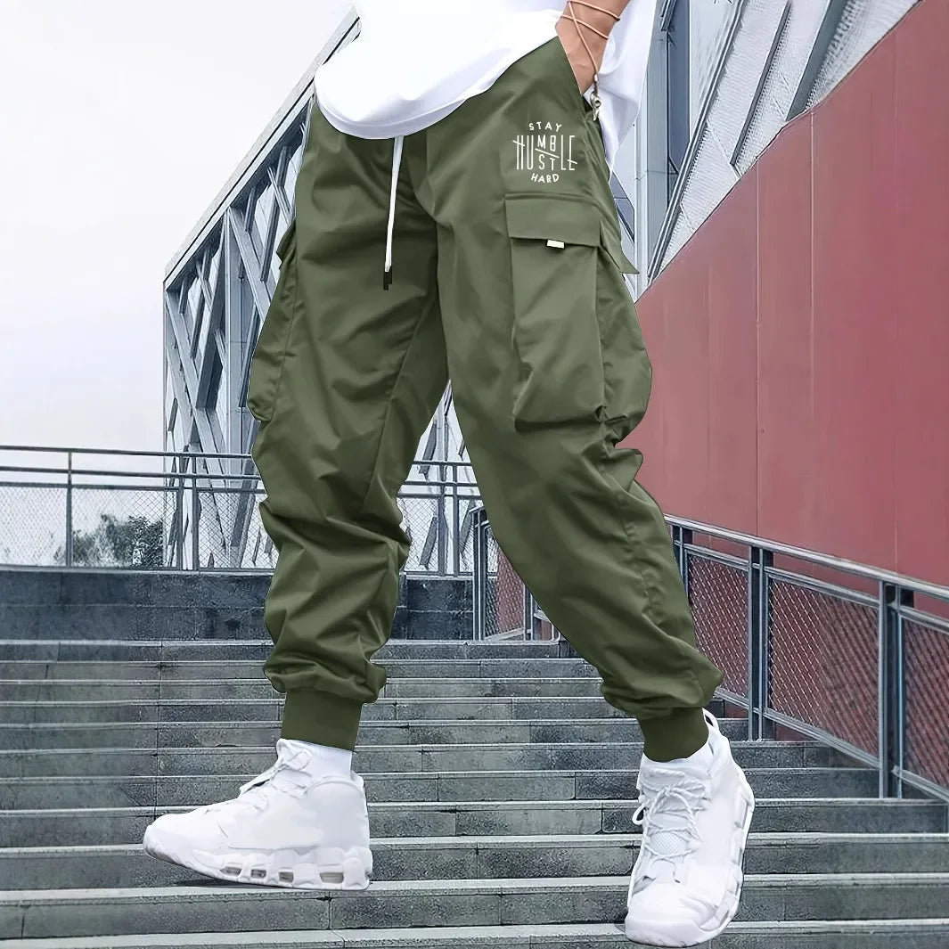 Retro Workwear Loose Sports Men's Casual Pants Straight Leg Trousers Spring Autumn Popular Long Pants Comfortable Fit