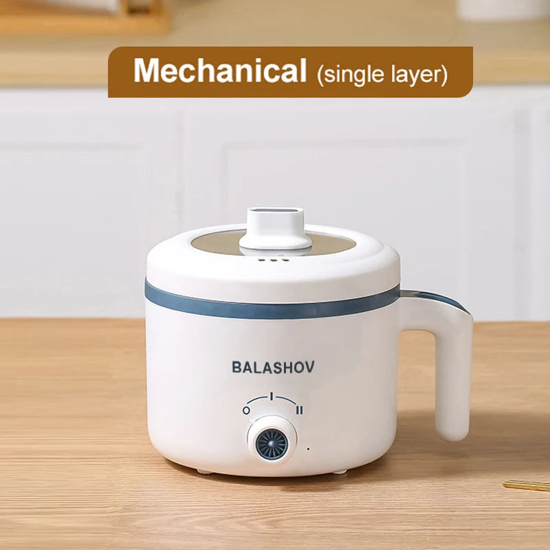 Olla arrocera eléctrica de 1,7 l, de una sola capa y doble capa, 220 V, antiadherente, inteligente, mecánica, para cocinar arroz al vapor en casa.
