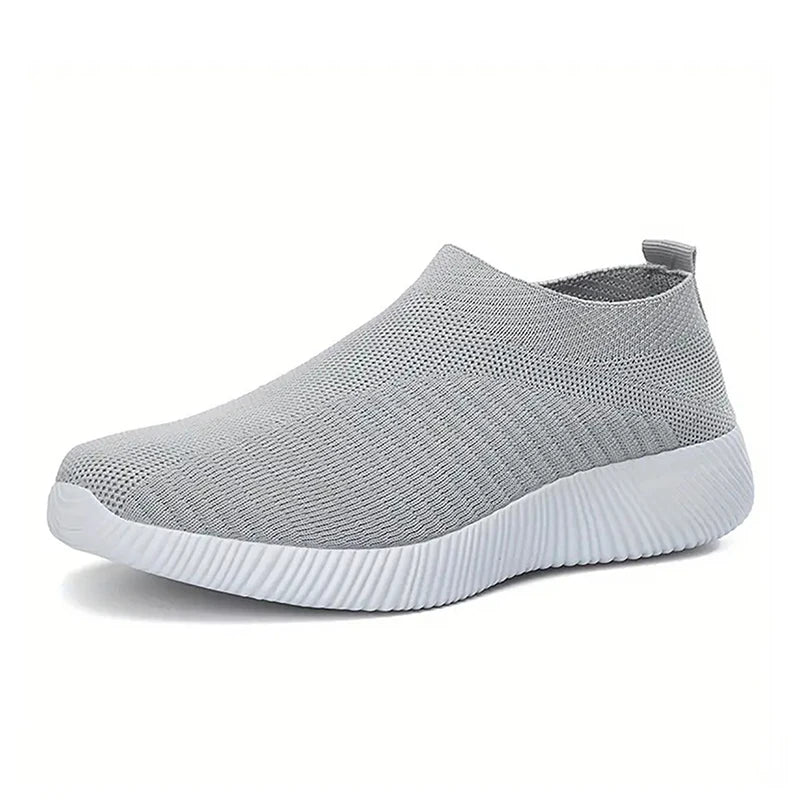 Zapatos de mujer para caminar, de color liso, antideslizantes, informales, de tenis, deportivos, ligeros, transpirables, para trabajar y viajar, talla 36-42