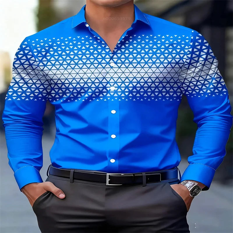 Camisa roja para hombre, nueva, estampada en 3D, ideal para vestir de noche o para uso diario. Cómoda y suave, talla extragrande. Envío rápido.