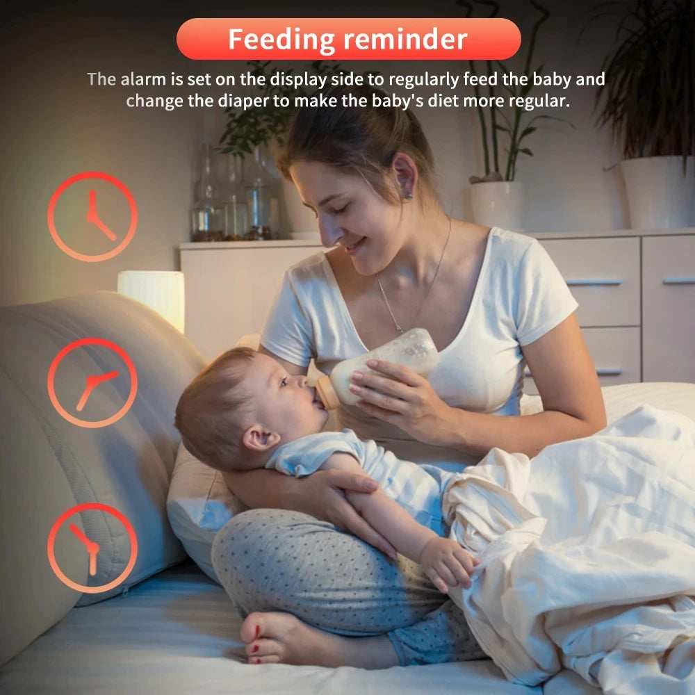 Monitor de bebé inalámbrico Cdycam de 3,5 pulgadas con visión nocturna, monitoreo de temperatura, audio bidireccional, cámara de seguridad para niñera.