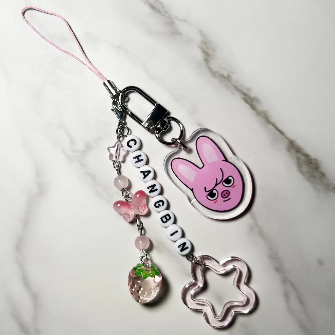Niños callejeros, accesorios móviles con llavero de inspiración - Kpop, bolso creativo lindo y2k, amigos encantadores, regalos para fanáticos, fibra acrílica