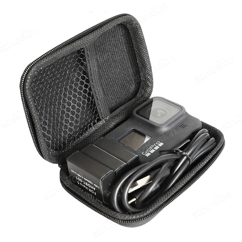 Mini bolsa de almacenamiento para Go Pro Hero 13, 12, 11, 10, 9, 8, 7, 6, SJCAM, AKASO, DJI Osmo Action 5, Pro Action 4, 3, accesorios para cámara