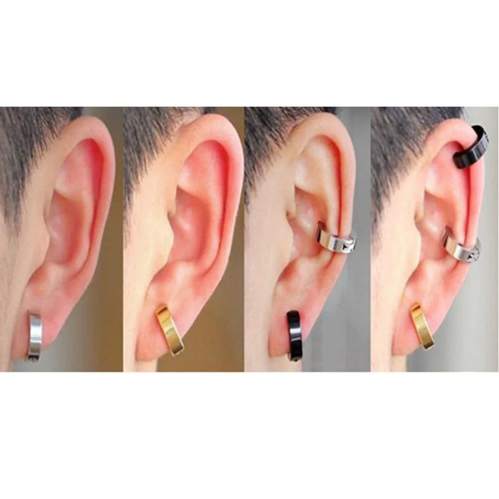 3 pares de pendientes de clip sin perforaciones, de moda, sin dolor, sin orejas, duraderos, antioxidantes, cómodos, para graduación y cumpleaños.