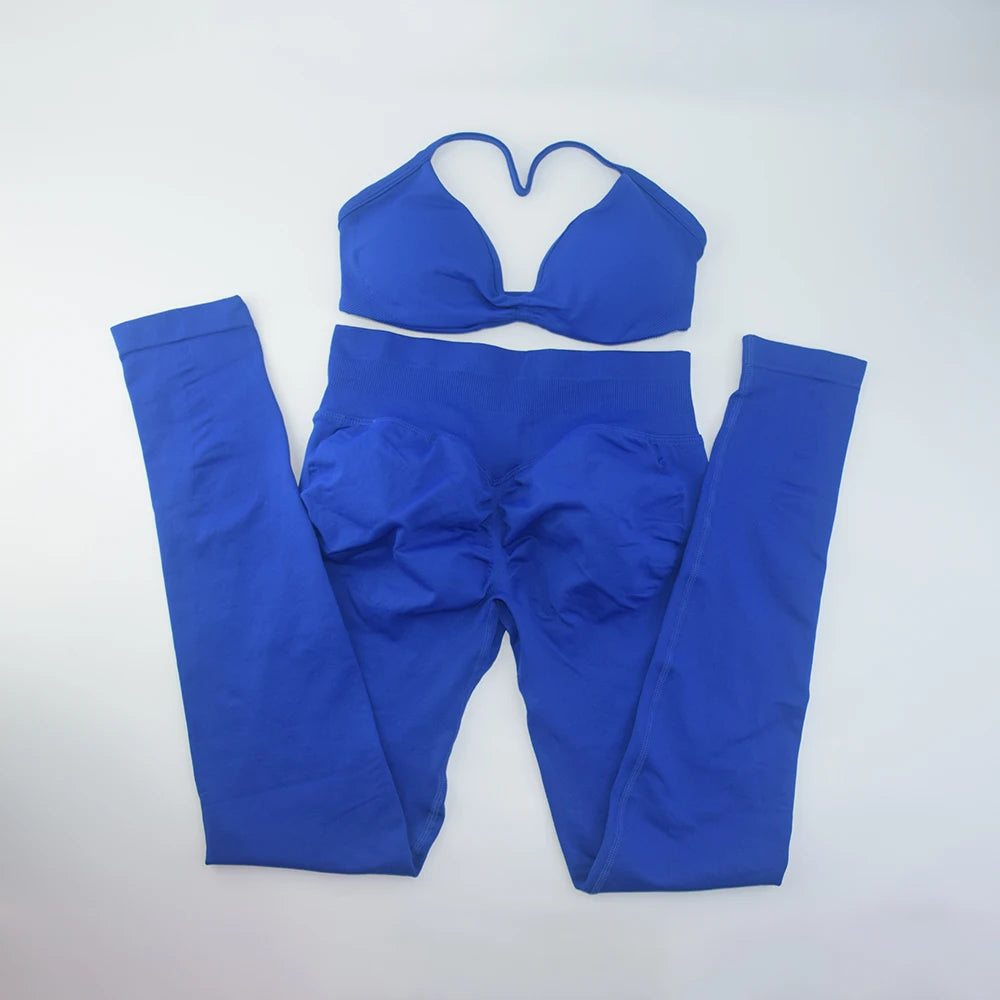 Conjunto de 2 sujetadores de tirantes finos para gimnasio, sin costuras, de alta sujeción, para mujer, deportivos, para entrenamiento, yoga, sin logotipo