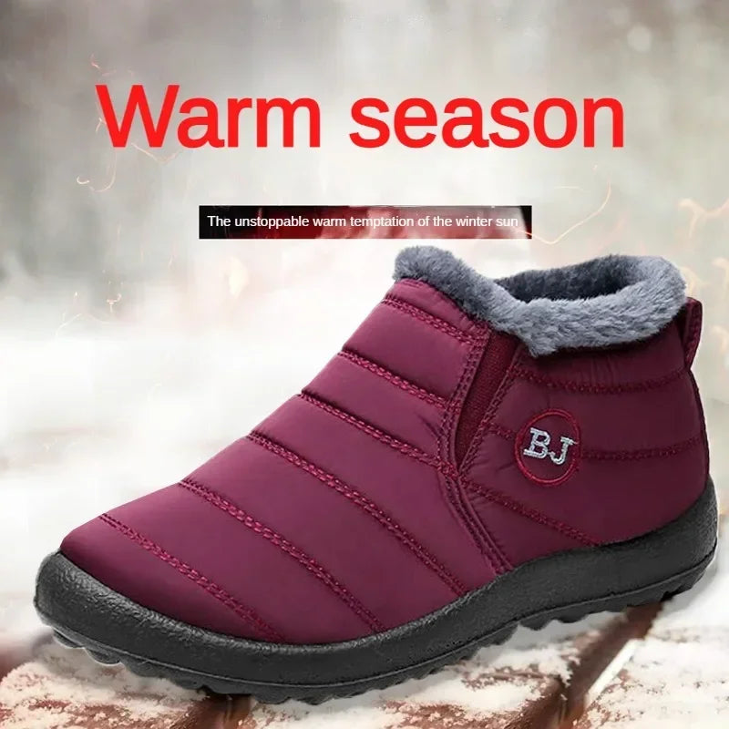 Botas de nieve para hombre, zapatos para exteriores, botas de invierno para hombre, botines de senderismo, zapatos impermeables para hombre, zapatos de trabajo, calzado