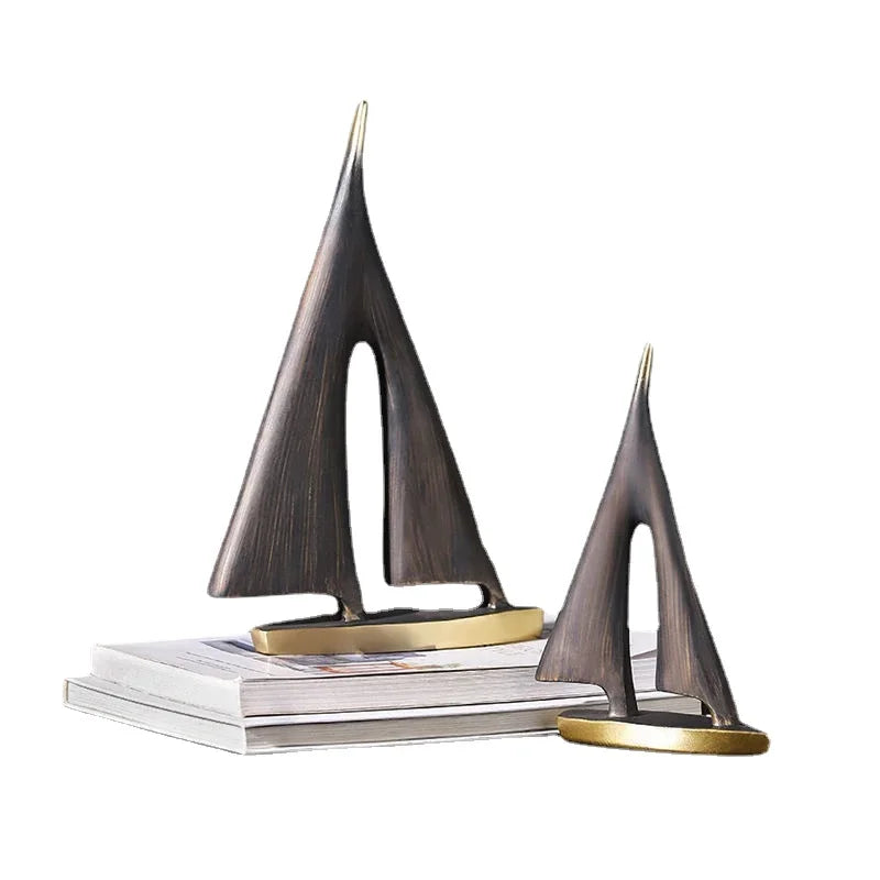 Adorno decorativo para el hogar con diseño de velero de vela suave, para sala de estar, dormitorio, escritorio, artesanía de resina, regalo