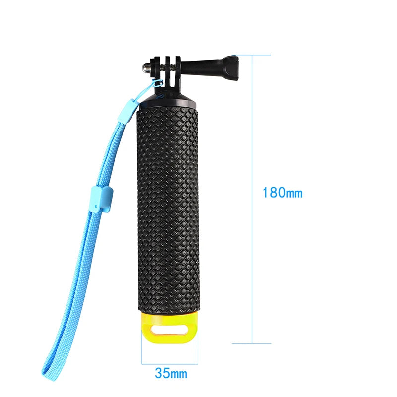 Empuñadura flotante para cámara de acción GoPro Hero 13, 12, 11, 10, 9 y 8, Xiaomi Yi SJ4000, DJI Osmo, accesorios de montaje