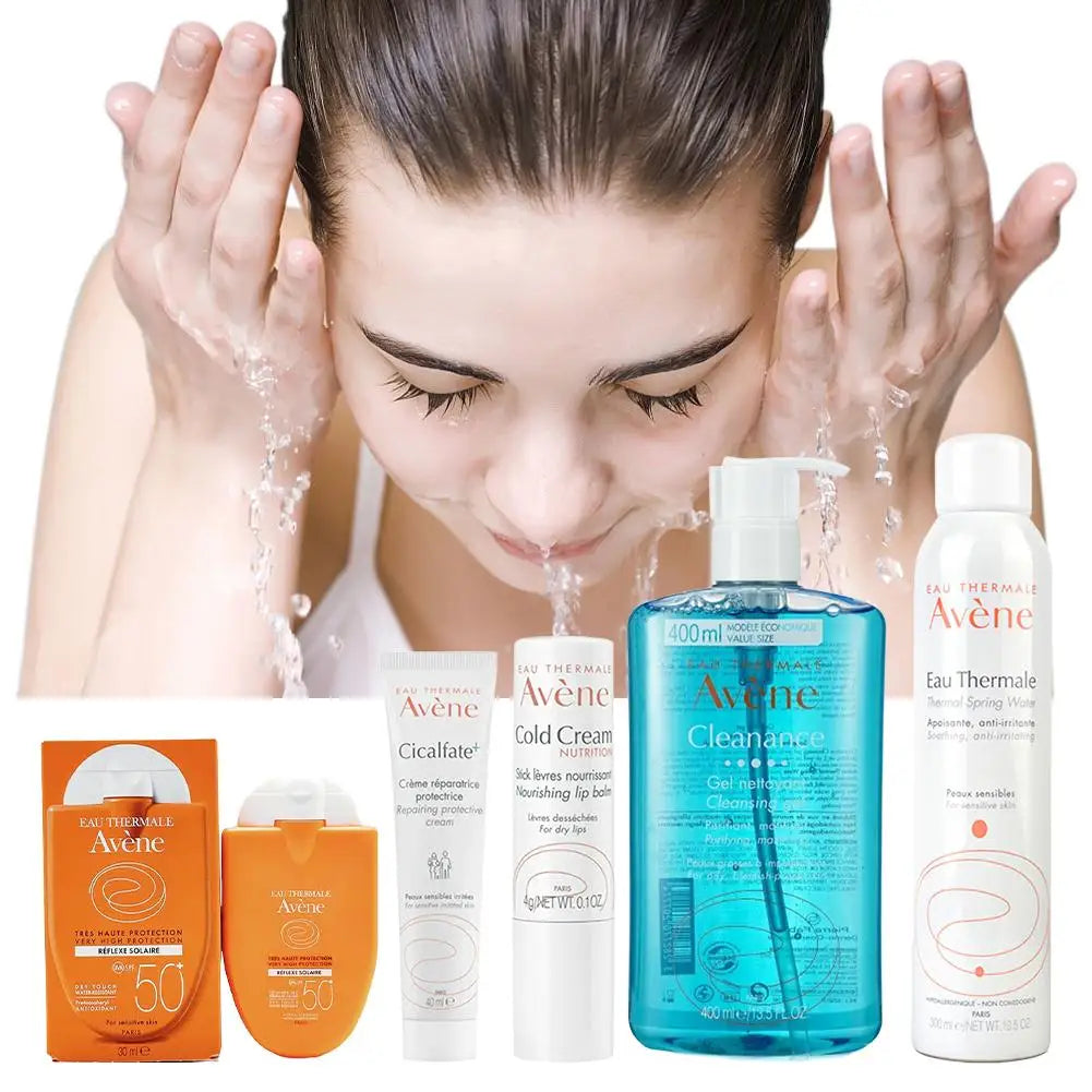 Set de cuidado de la piel Limpiador facial Limpiador de limpieza profunda Elimina la suciedad del rostro Crema blanqueadora Limpieza del rostro Cuidado hidratante de la piel