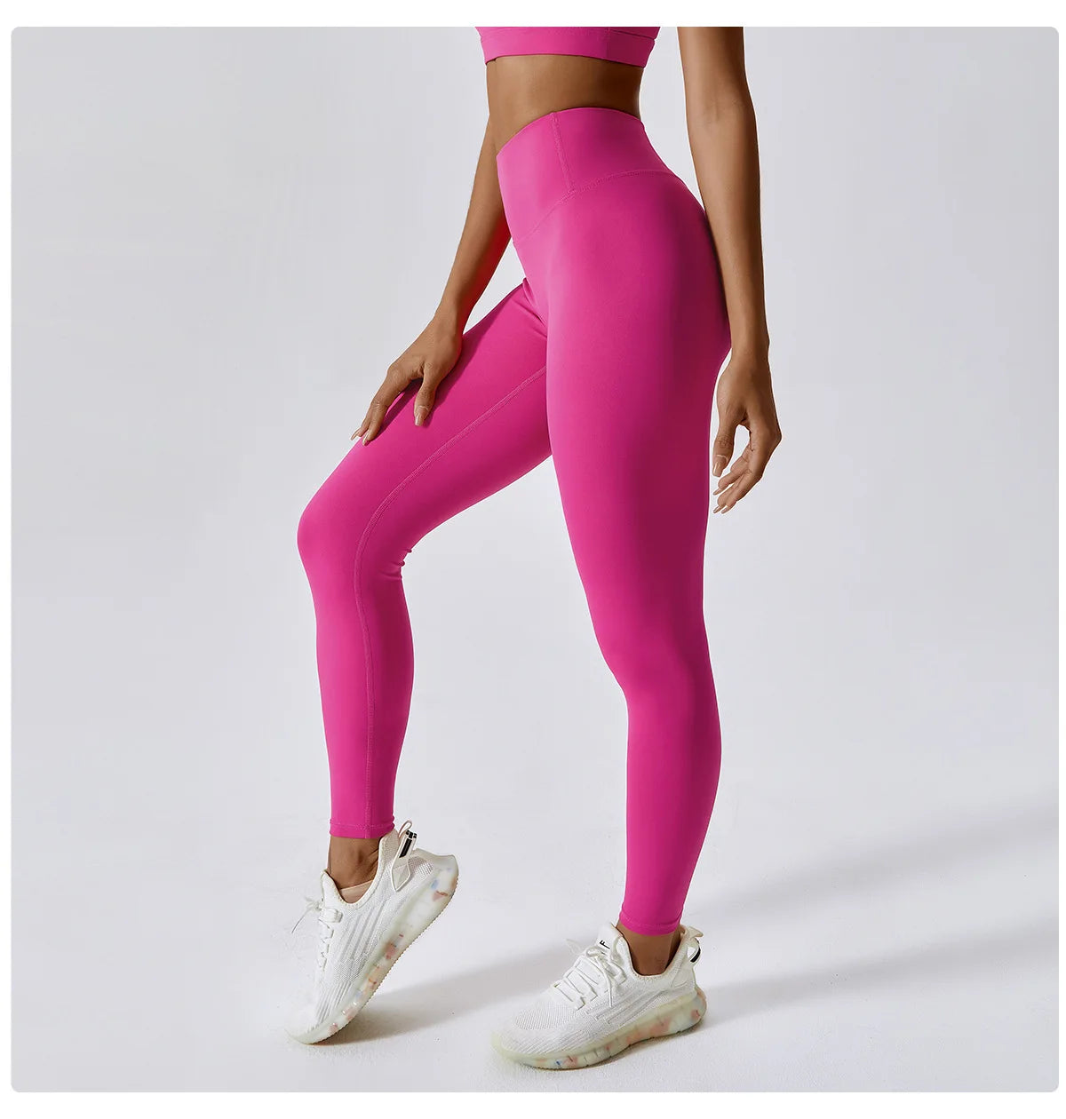 Pantalones de yoga, mallas deportivas para mujer, leggings de gimnasio, suaves, de cintura alta, elásticos, transpirables, de nailon, tipo T.
