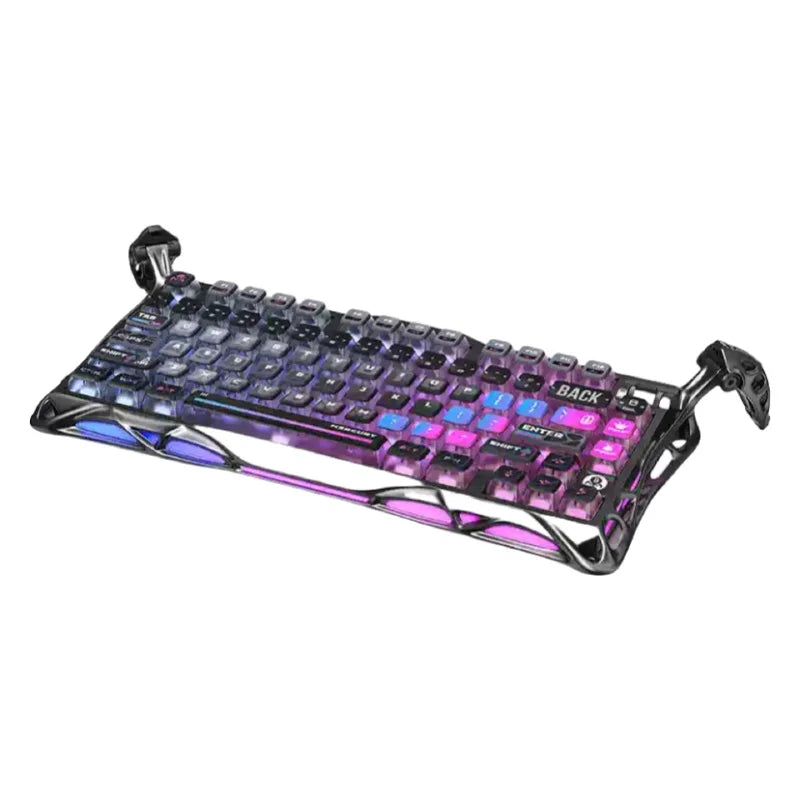 Teclado mecánico para juegos de deportes electrónicos GravaStar 75k1pro, 79 teclas, estilo cyberpunk, de aleación de aluminio, para tableta, portátil, juegos de oficina