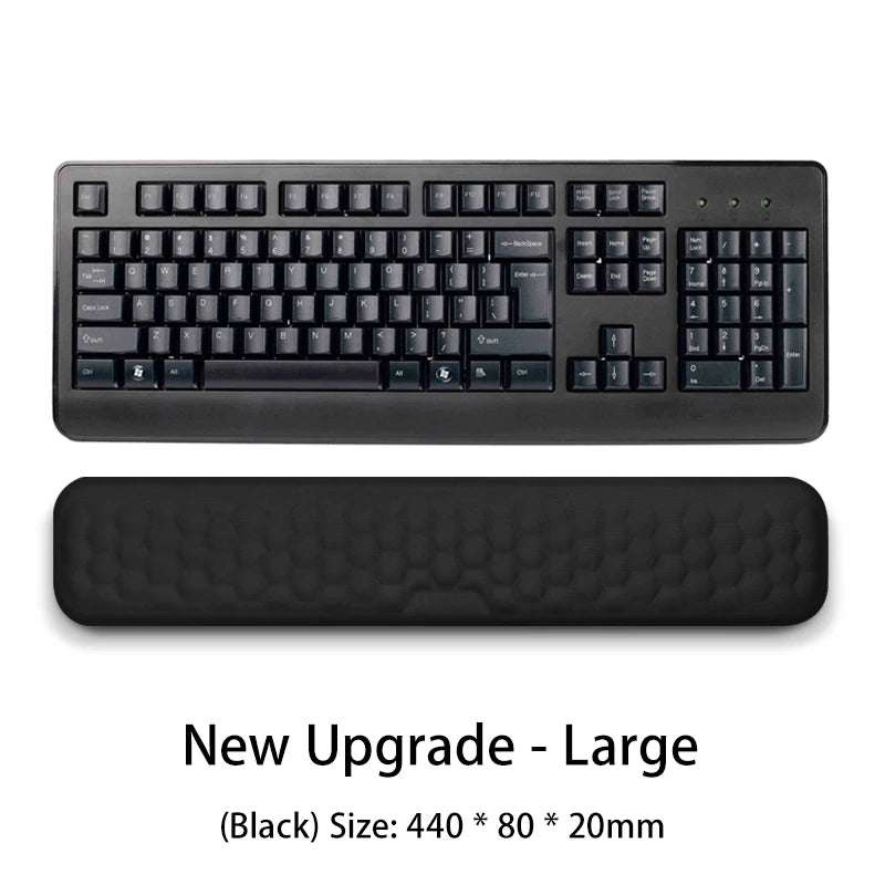 Reposamuñecas ergonómico para teclado y ratón, para oficina, para proteger y relajar la muñeca, con espuma viscoelástica, para ordenador y portátil
