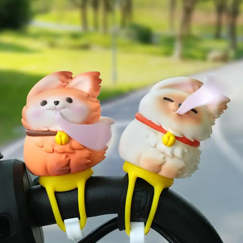 Accesorios de scooter para niños, decoración de bicicletas para niños, molino de viento compacto, elegante, divertido y lindo adorno de animal para motocicleta