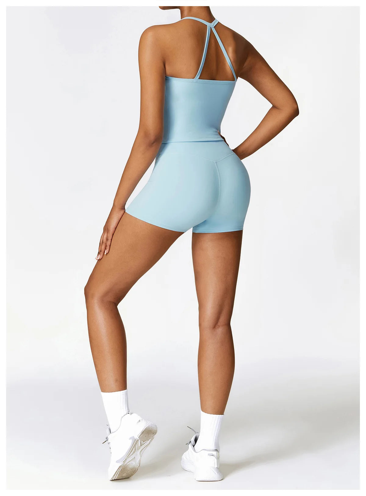 2PCS Seamless Yoga Set Women Workout Set Sportswear Gym Clothing Fitness Long Sleeve Crop Top High Waist Leggings Sports Suits