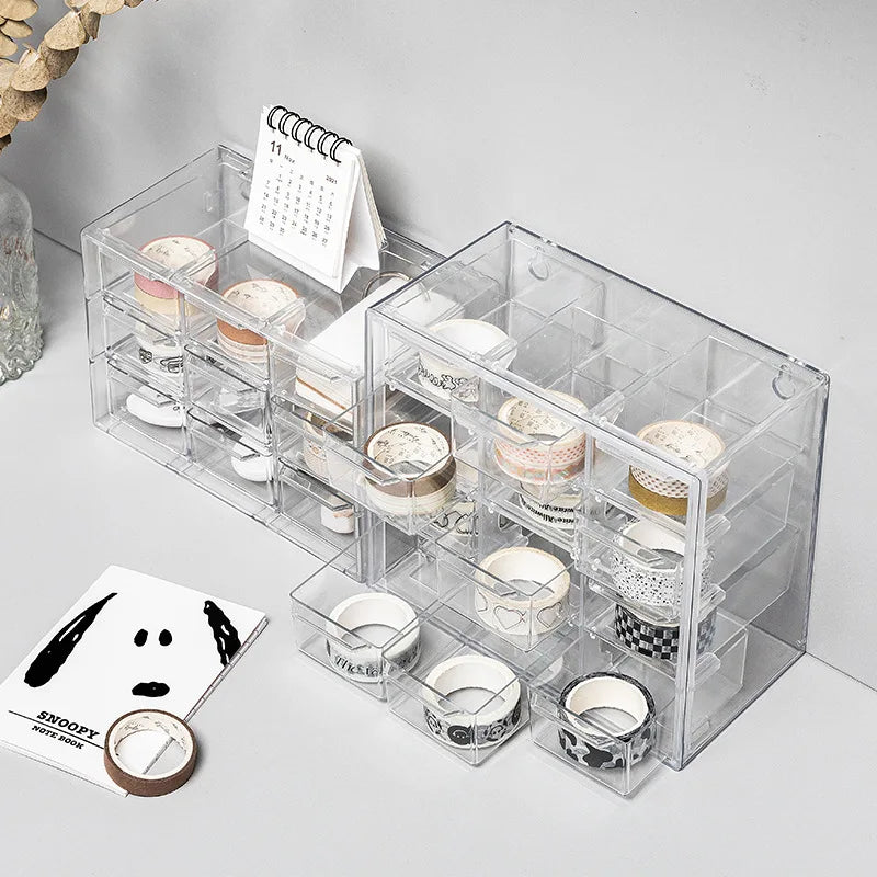 Caja organizadora de cosméticos, caja multifuncional para productos de cuidado de la piel, cosméticos, joyas, maquillaje