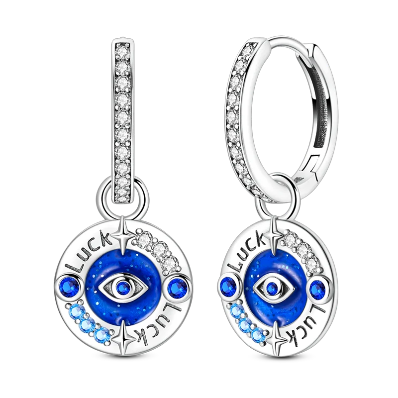 Pendientes brillantes de plata de ley S925 para mujer, con circonitas de colores, diseño de insecto, ideal como regalo de aniversario de boda.