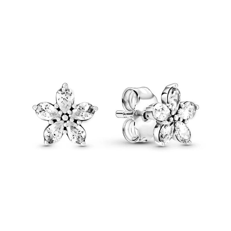 Pendientes de plata 925 con forma de corazón infinito y lazo brillante, originales, para mujer, regalo, joyería fina, 2025