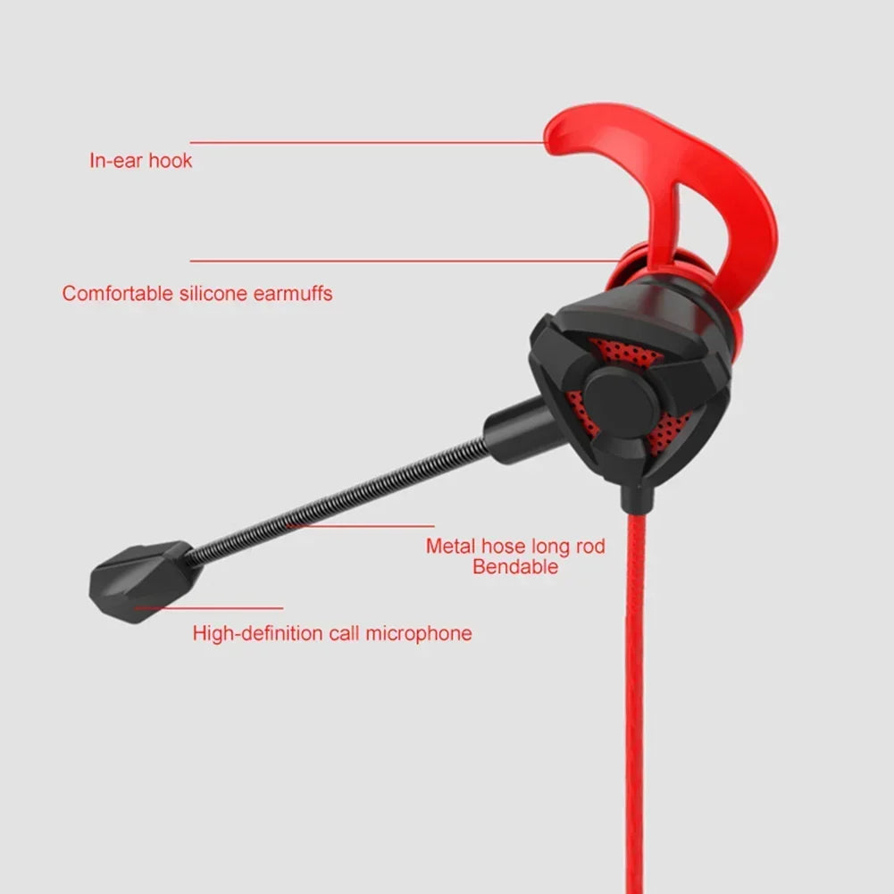 Auriculares para gamers con cable y micrófono para PUBG, PS4, CSGO, teléfono, tableta, portátil, universales.